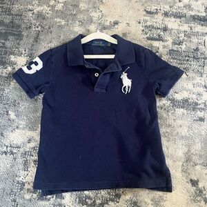 Polo by Ralph Lauren Kids Dark Blue Polo with White Logo